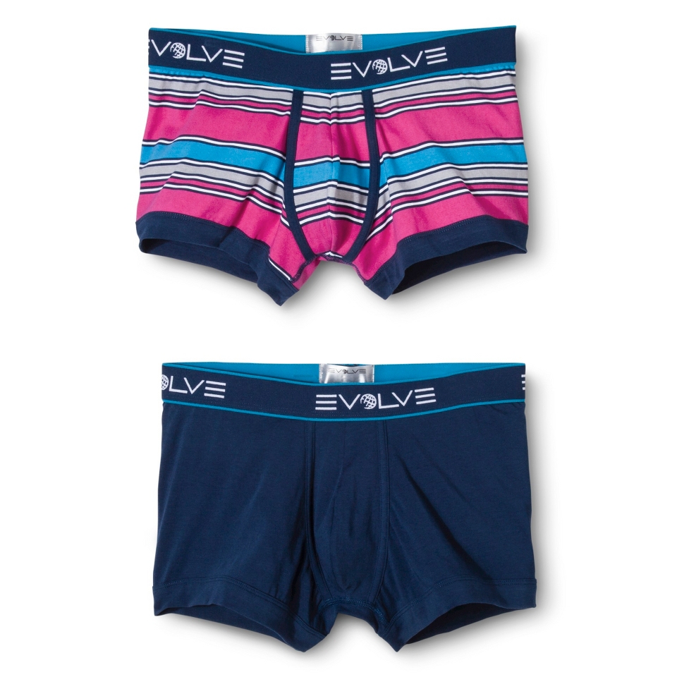 Evolve Mens 2 Pack Boxer Briefs   Fuchsia L