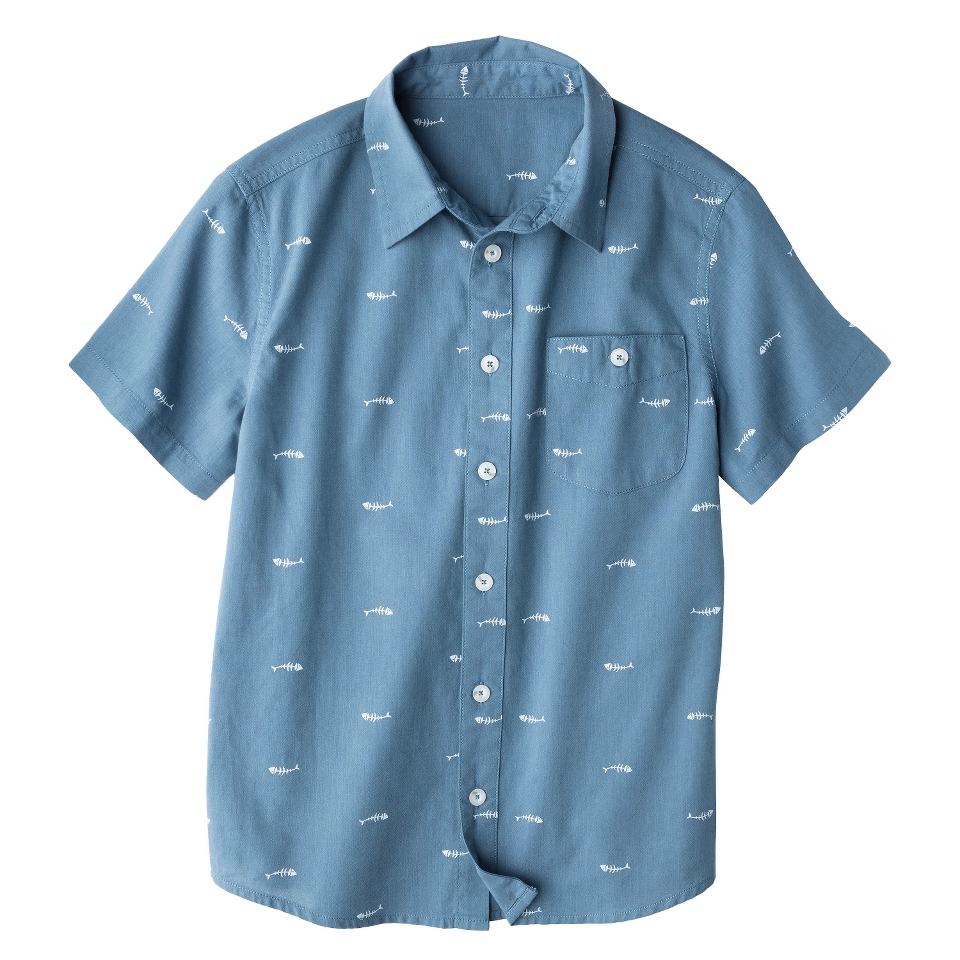 M Button Down Shirts BLUE XLRG