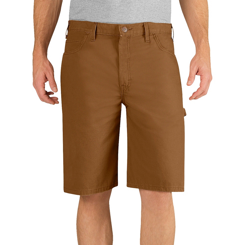 Dickies Mens Lightweight Duck Relaxed Fit Carpenter Shorts   Brown 38