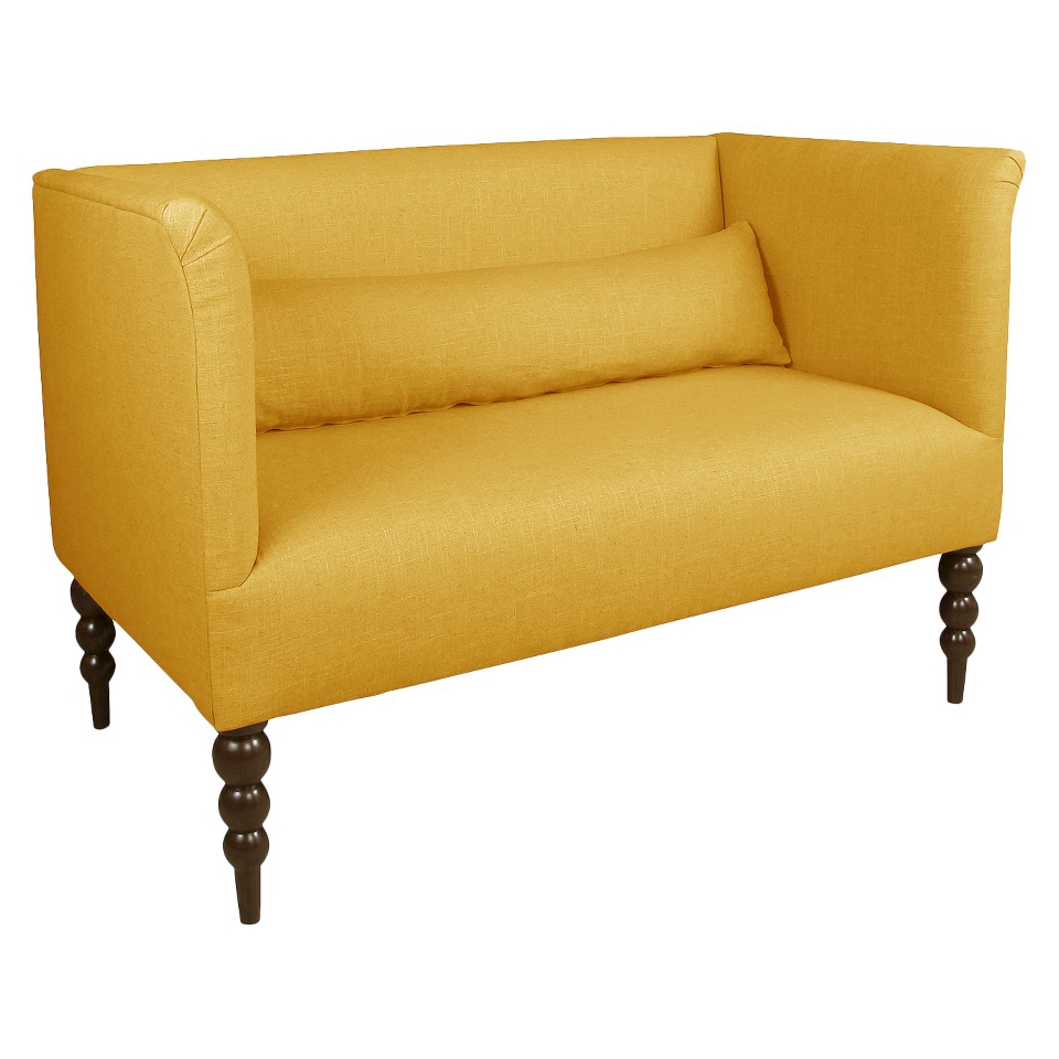 Skyline Settee Ecom Settee 4306 Linen French Yellow Upholstered