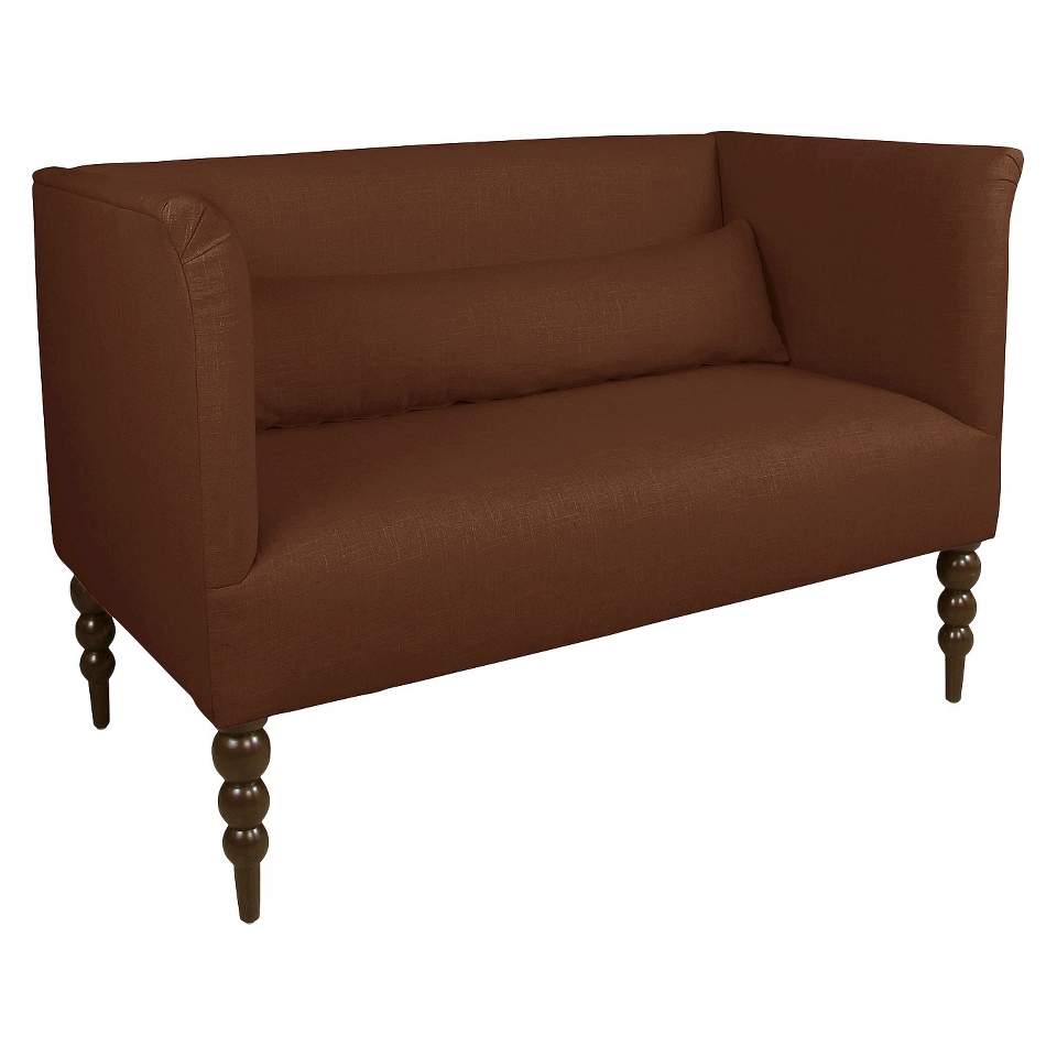 Skyline Settee Ecom Settee 4306 Linen Choclate Upholstered