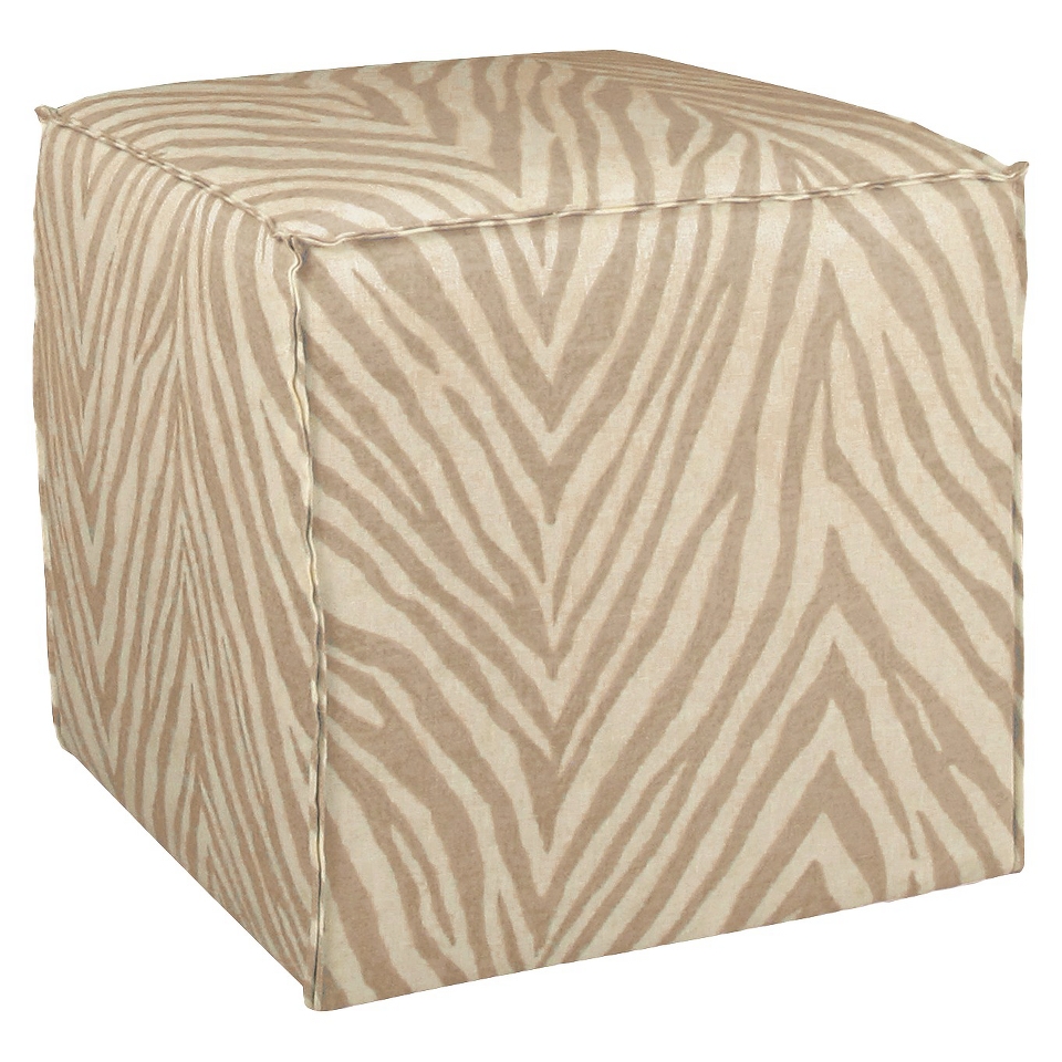 Skyline Ottoman Ecom Ottoman Khaki Cream Upholstered