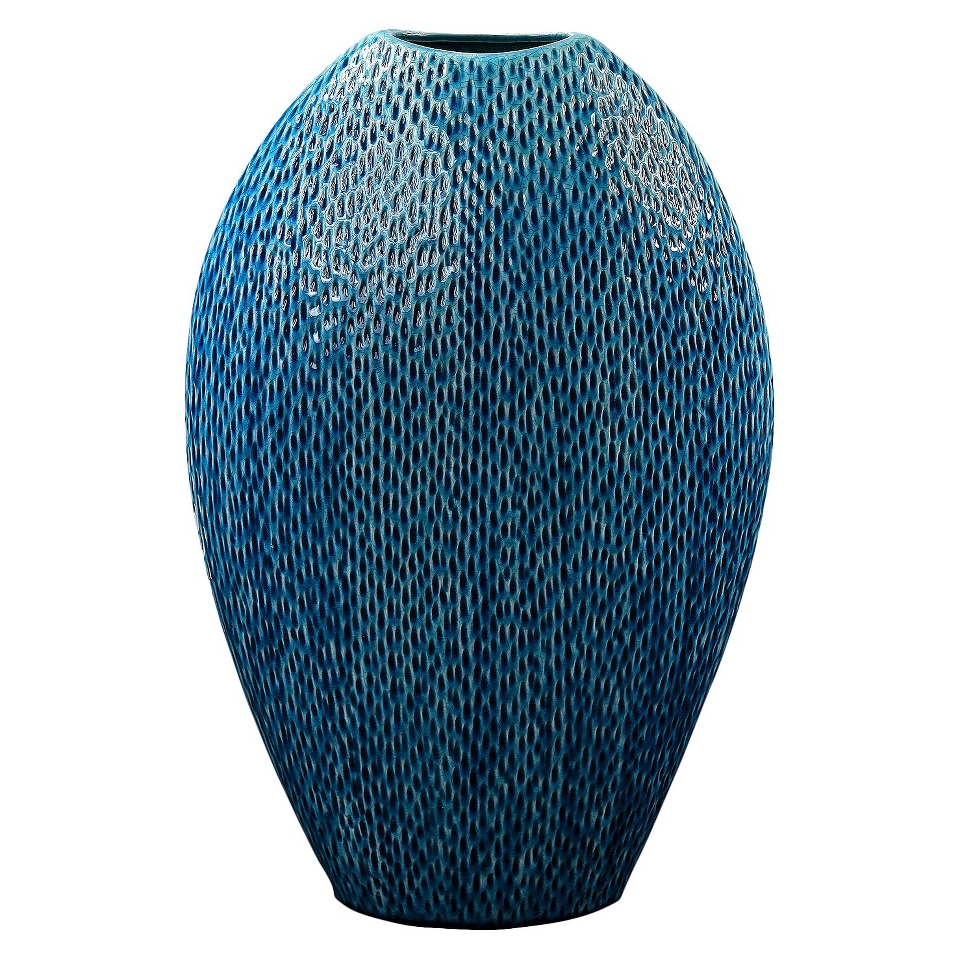 15.5 Ceramic Vase   Blue