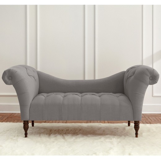 Skyline Custom Upholstered Tufted Rolled Arm Chaise Skyline Furniture® Target