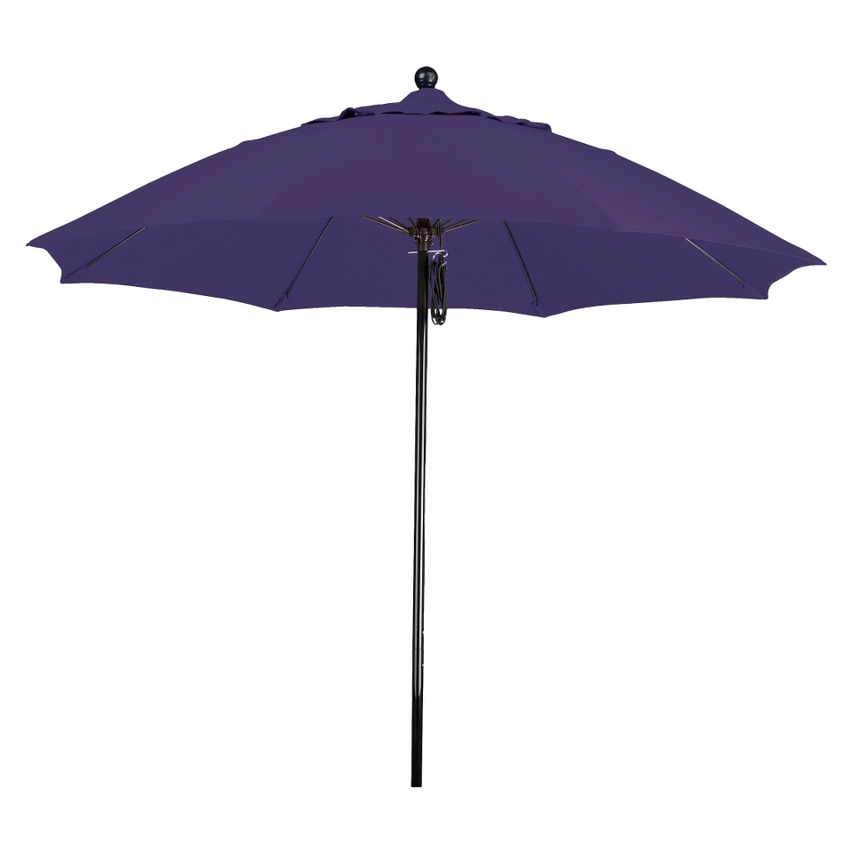 9 Aluminum Pulley Patio Umbrella   Purple Pacifica
