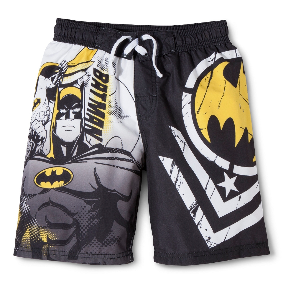 Batman Boys Swim Trunk   Black 4