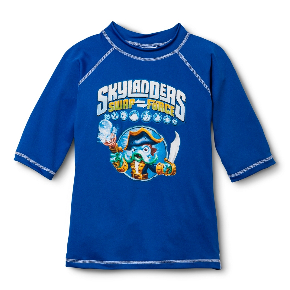 Skylanders Boys Short Sleeve Rashguard   Blue 4