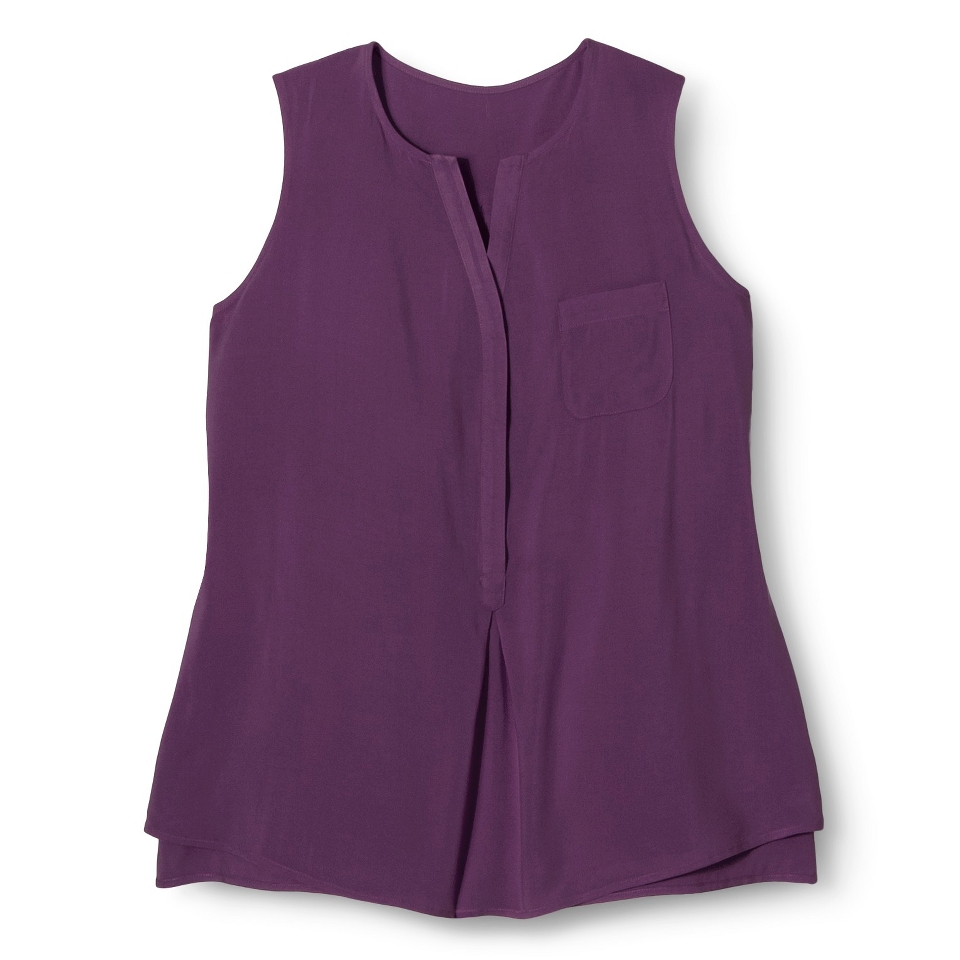 Pure Energy Womens Plus Size Sleeveless Top   Purple 4X