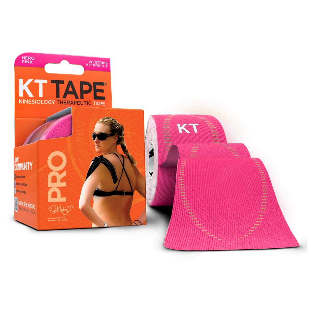 KT Tape Pro Kinesiology Therapeutic Tape - Pink