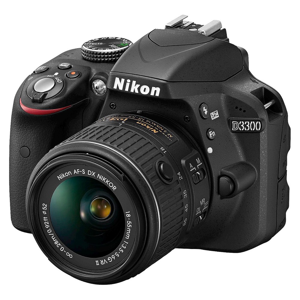 UPC 018208015320 product image for Nikon D3300 24.2 MP Digital SLR Camera with 18-55mm Lens - Black (1532) | upcitemdb.com