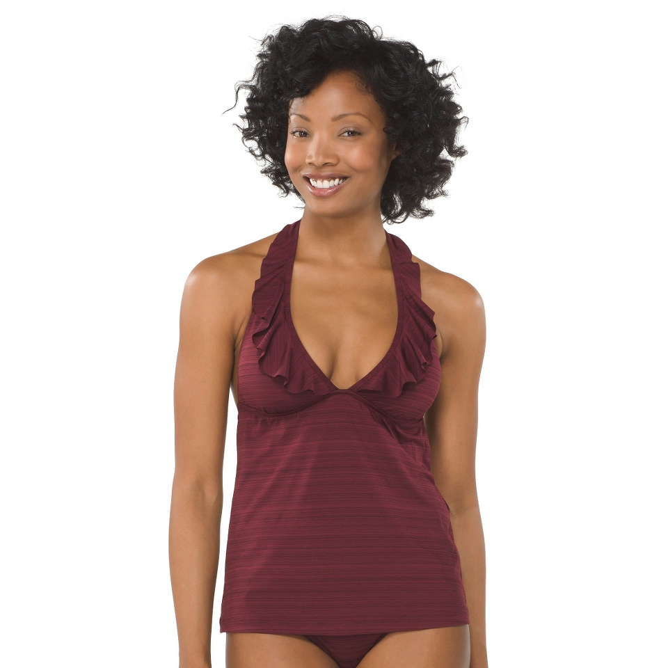 Womens Tankini Swim Top  Plum S