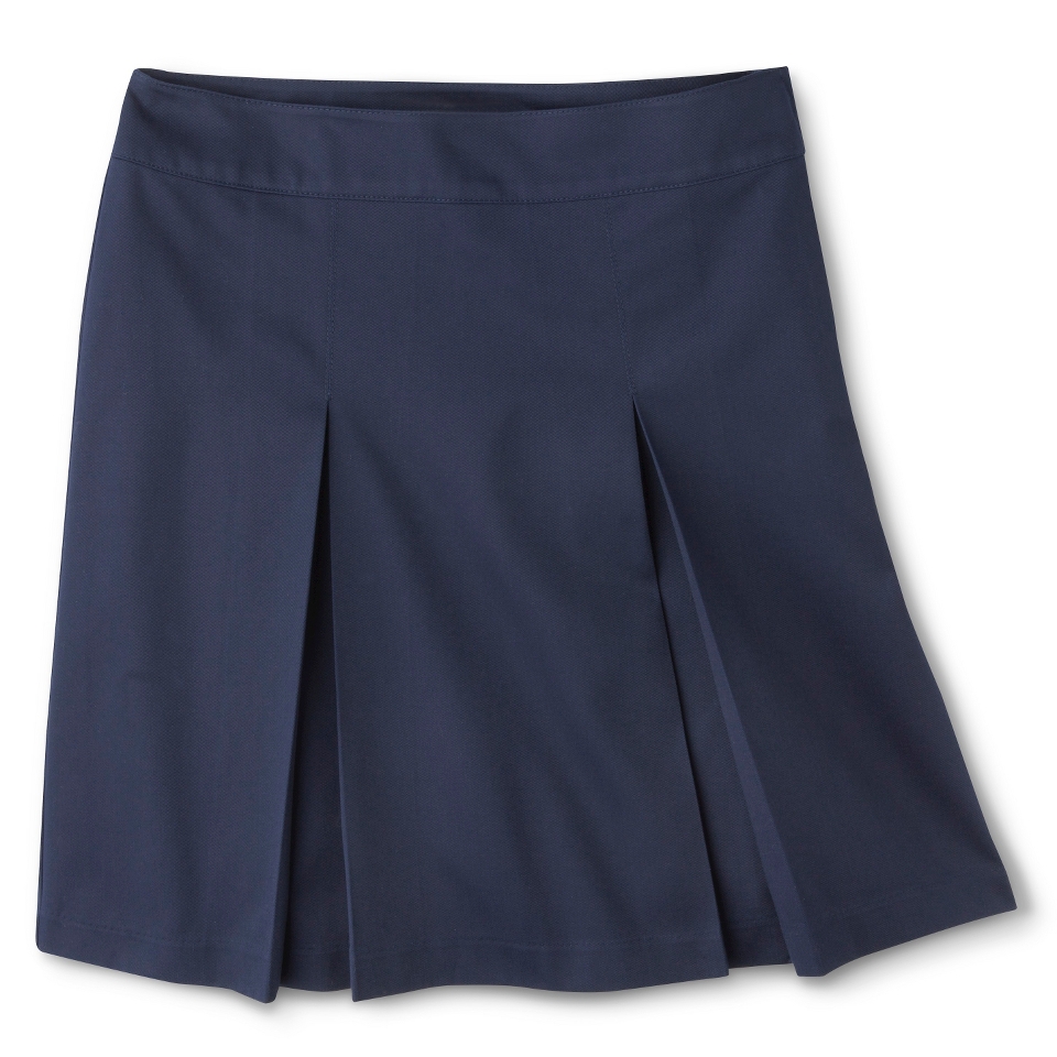 Cherokee Juniors School Uniform Kick Pleat Skirt   Xavier Navy 13