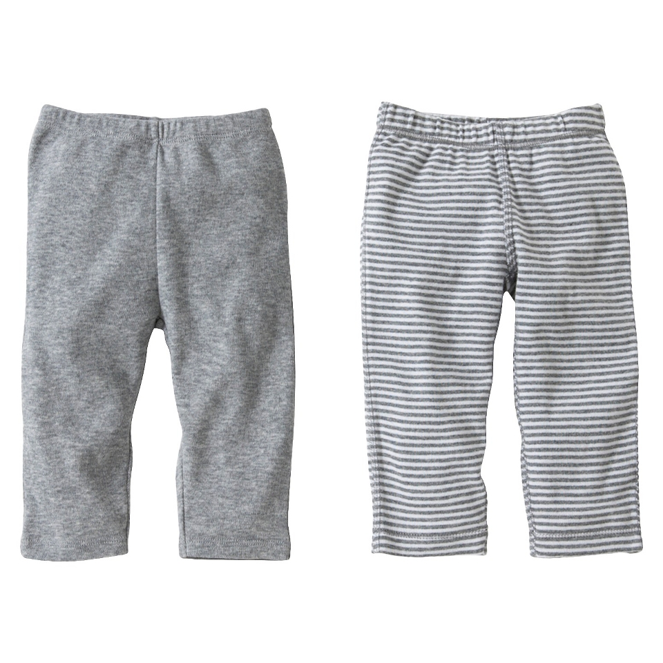 Burts Bees Baby Newborn Neutral 2 Pack Pants   Grey 18 M