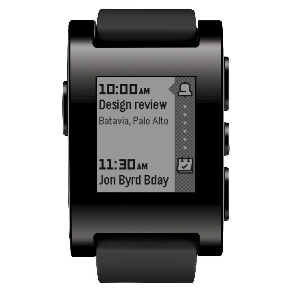 Pebble Smart Watch for iPhone and Android   Black