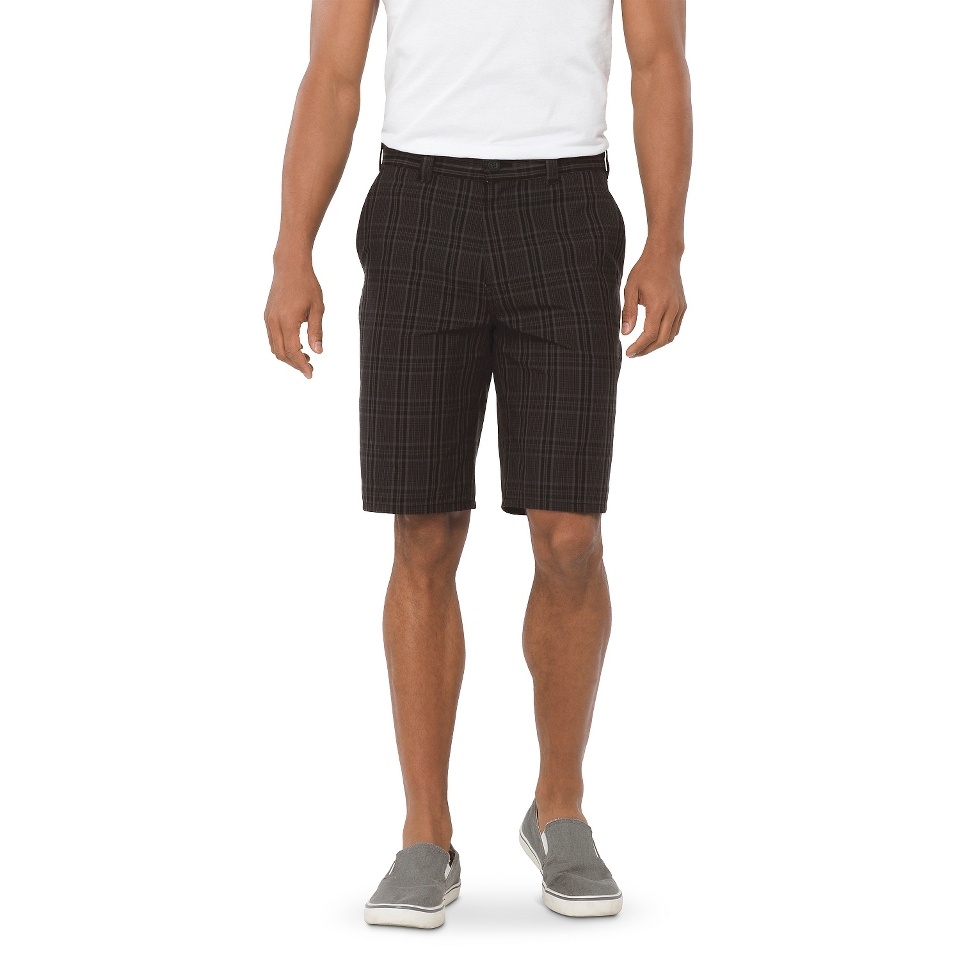 Dickies Mens Regular Fit Shorts   Dark Gray Plaid 32
