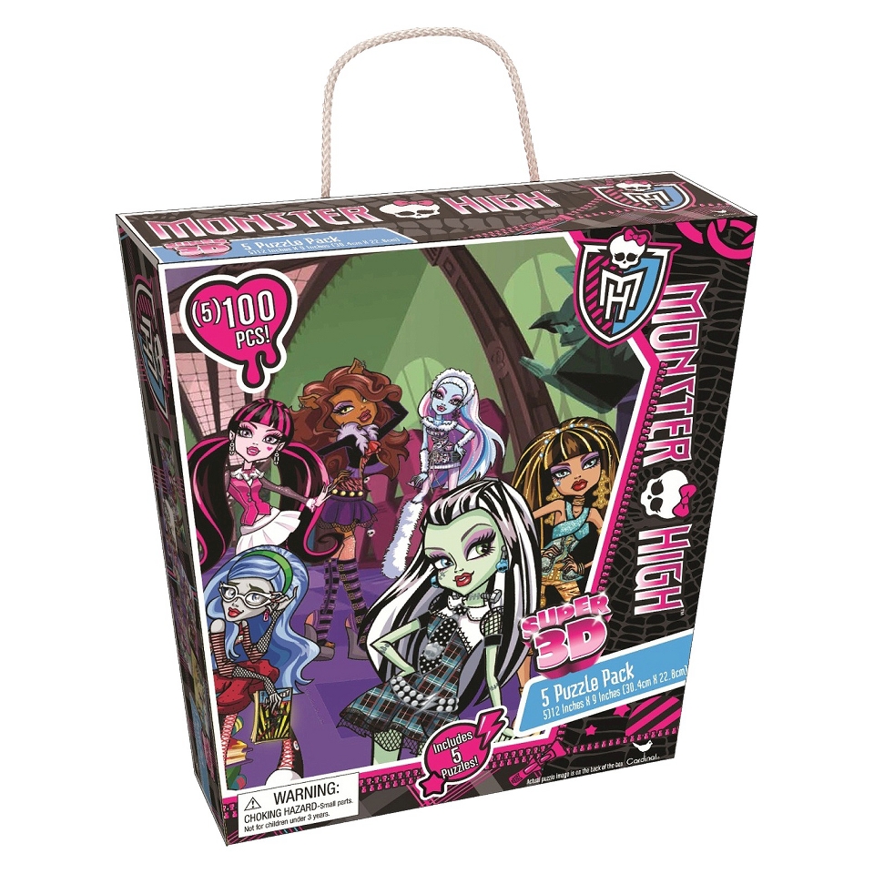 Monster High Super 3D Puzzle   5pk