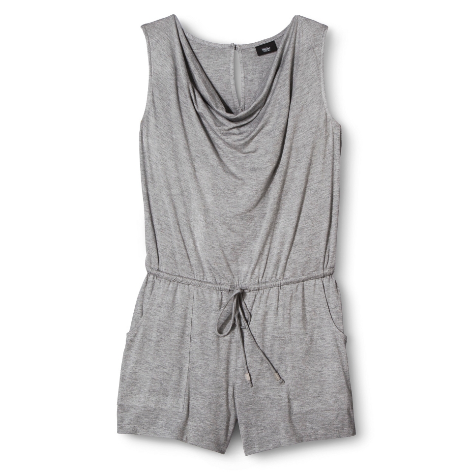 Mossimo Womens Cowl Neck Romper   Heather Gray L