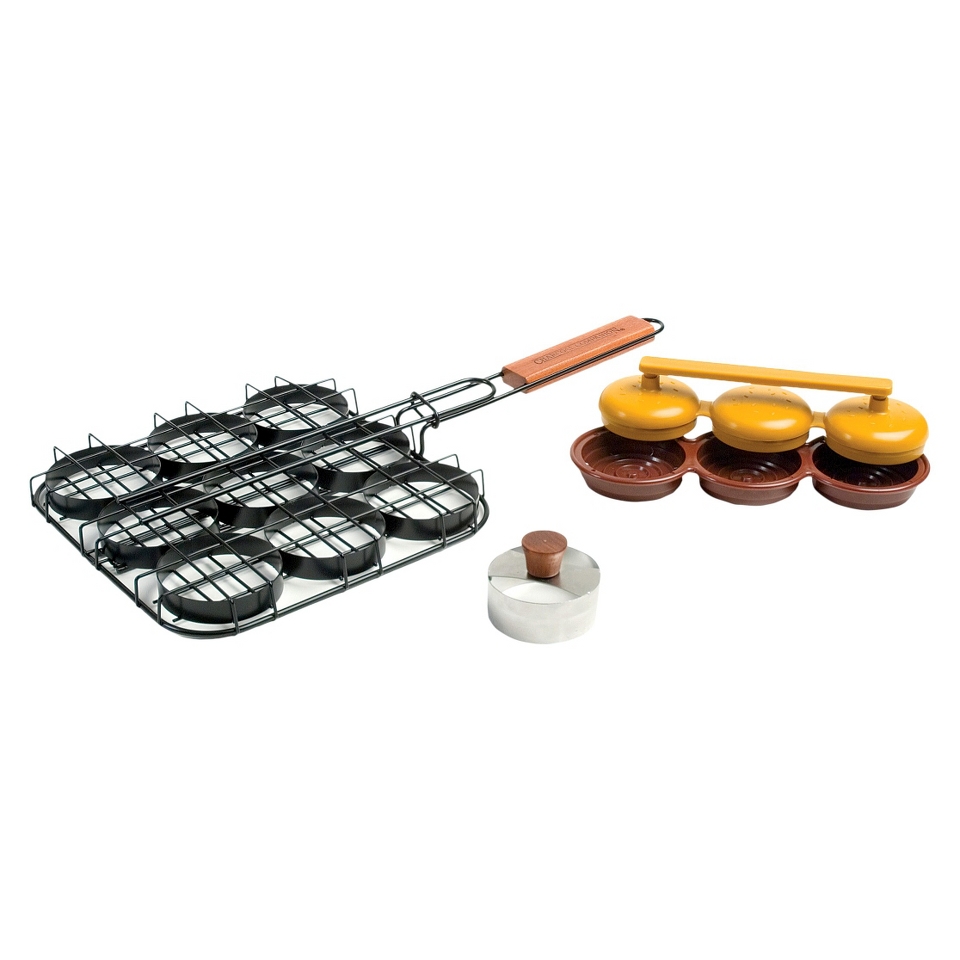 Charcoal Companion Deluxe Mini Burger Set