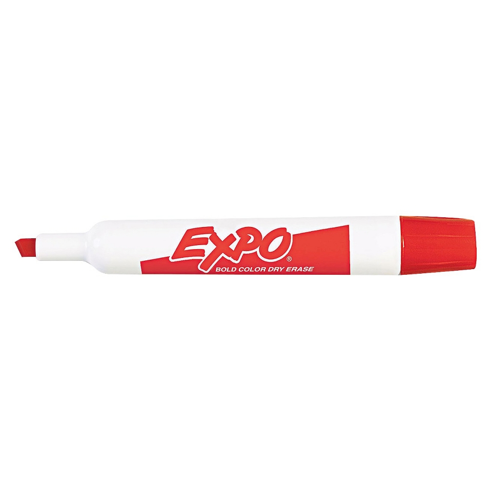 EXPO Chisel Tip Dry Erase Marker   Red (12 Per Set)