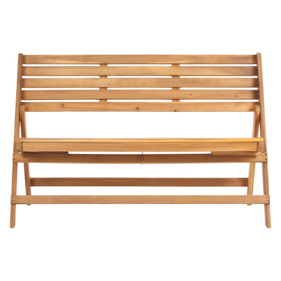 Samanna Wood 3 Seater Folding Patio Bench