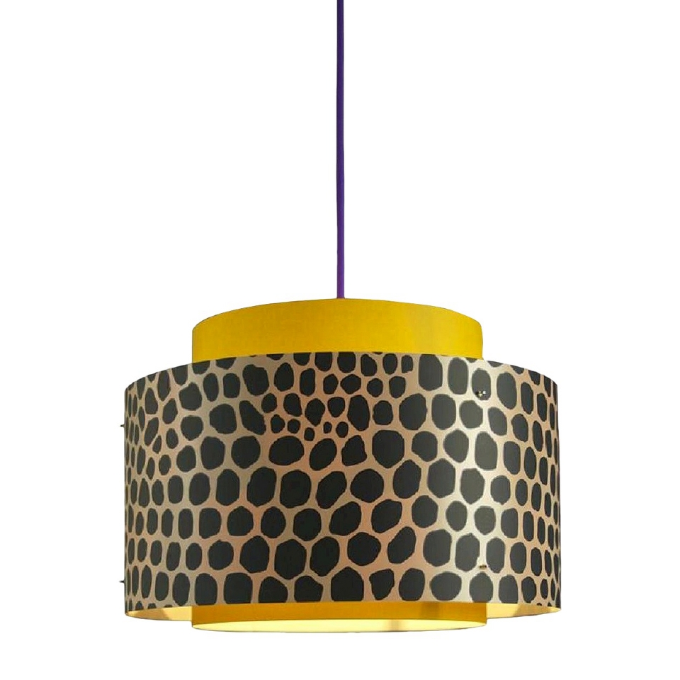 Venlo Pendant   Ochre with Violet Cord