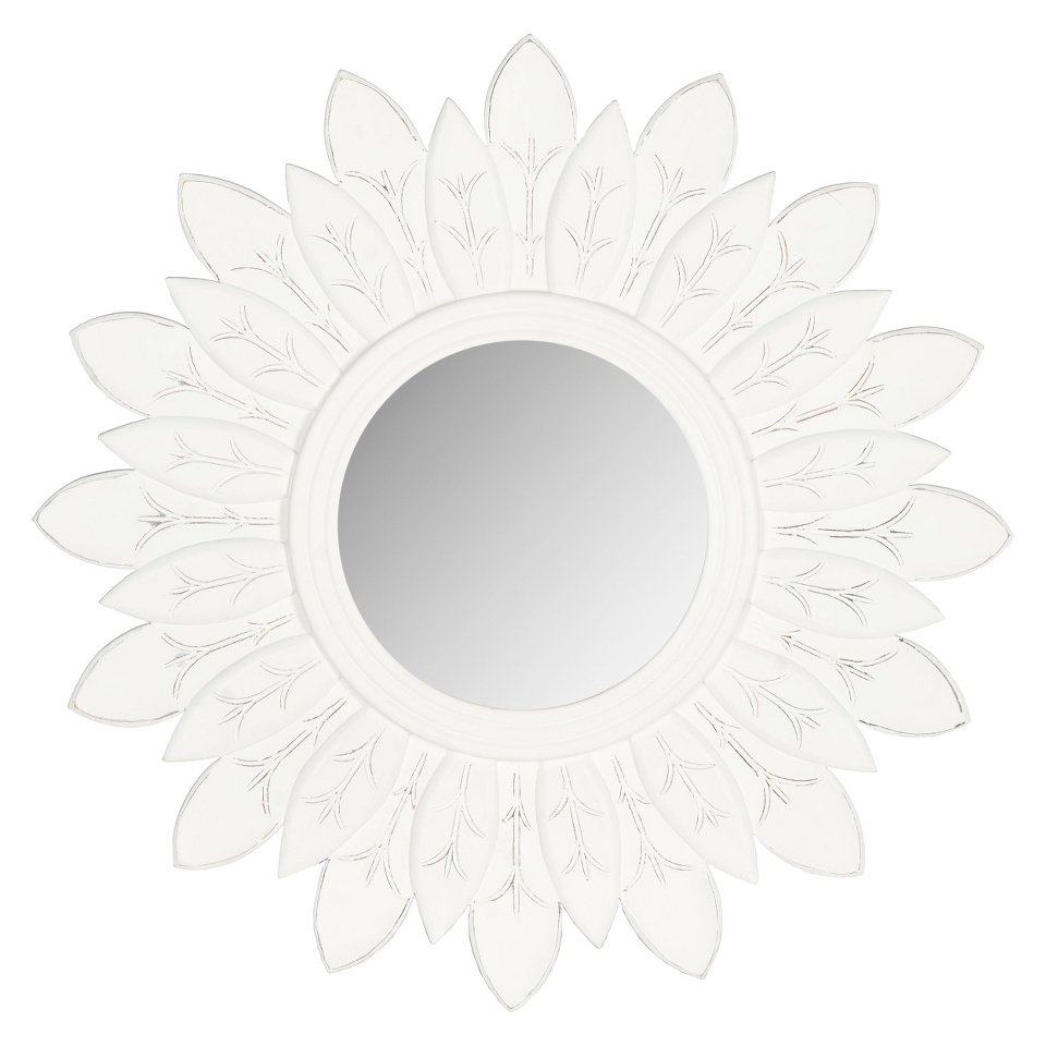 Mirrors Safavieh Ashley Mirror   White