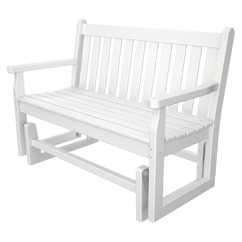 Polywood 48 Traditional Garden Glider   White