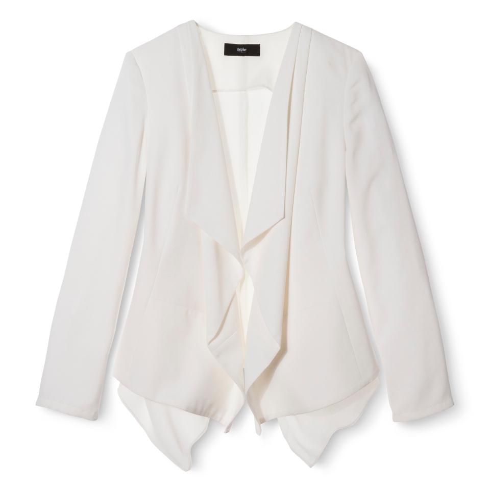 Mossimo Womens Draped Front Blazer   Sour Cream XXL