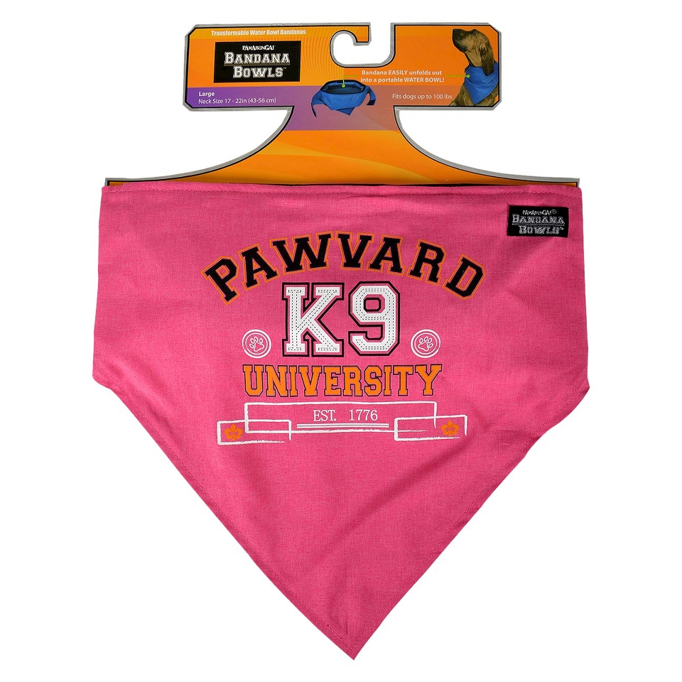 Pawabunga Bandana Bowl Large (Pink)