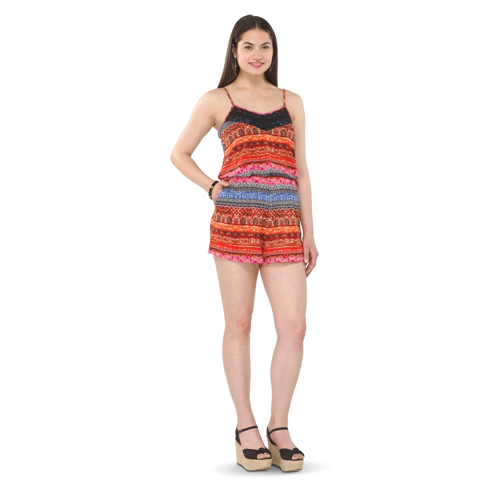 Xhilaration Juniors Knit Romper   Spice XS(1)