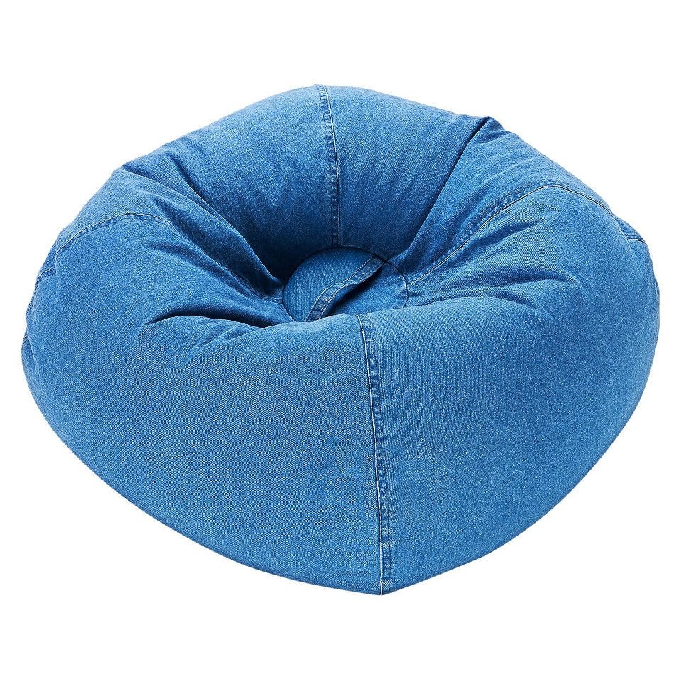 Bean Bag Chair ACE BAYOU Denim Bean Bag Chair   Blue