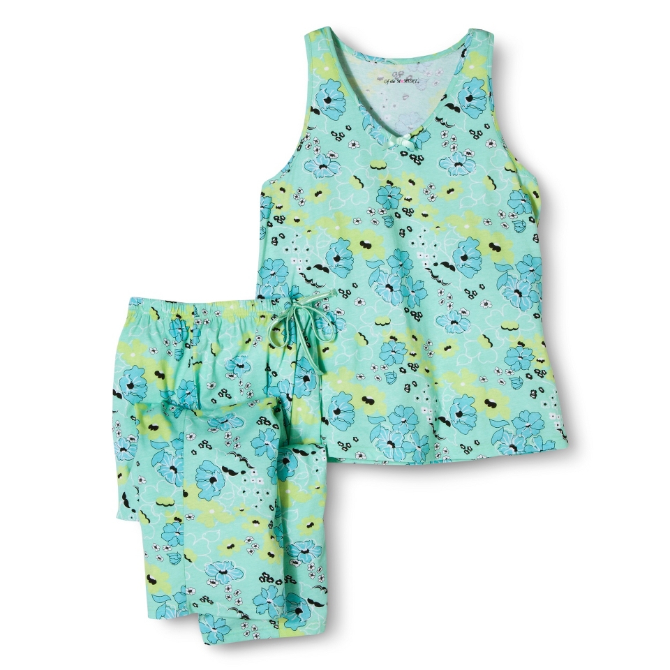 Of The Moment Womens Pajama Set   Blue Floral S