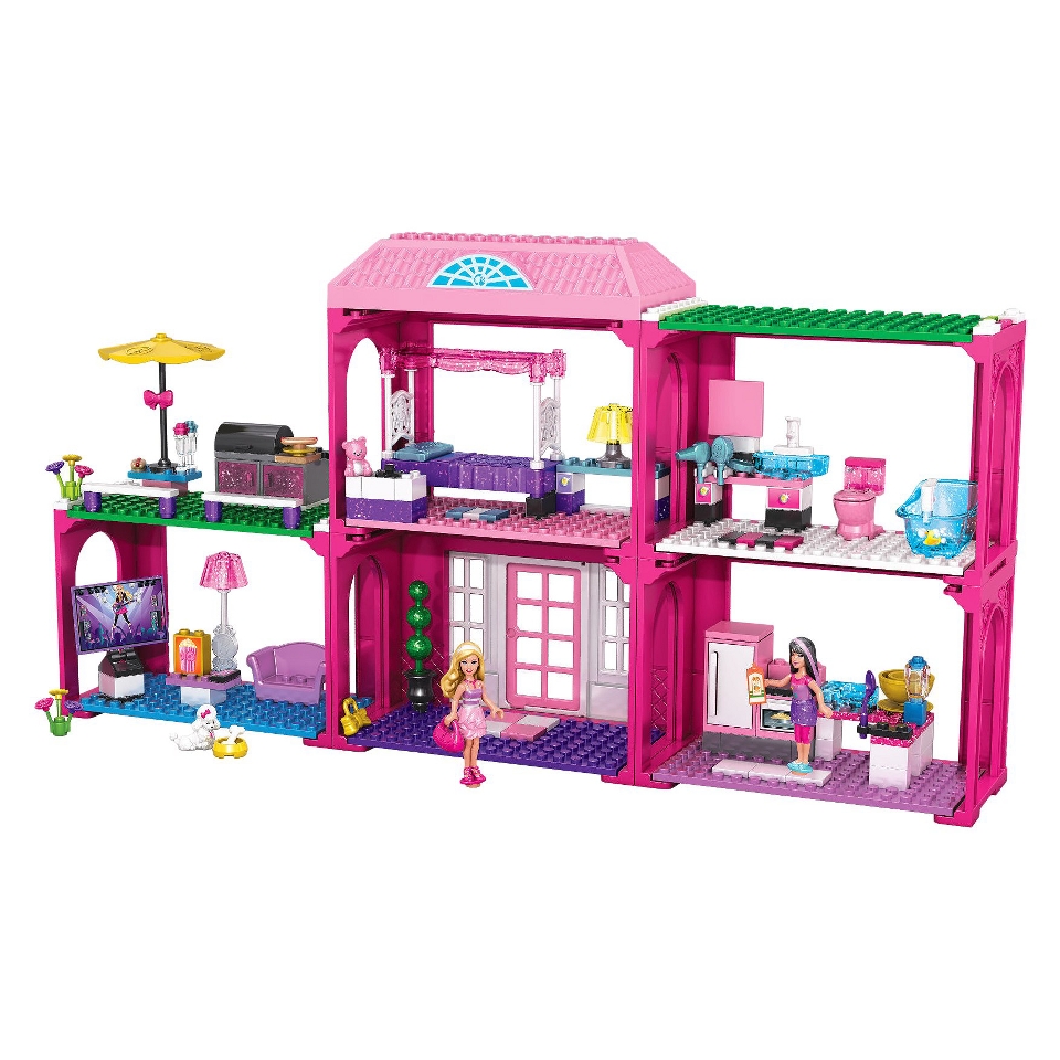 Mega Bloks Barbie   Build n Play Fab Mansion