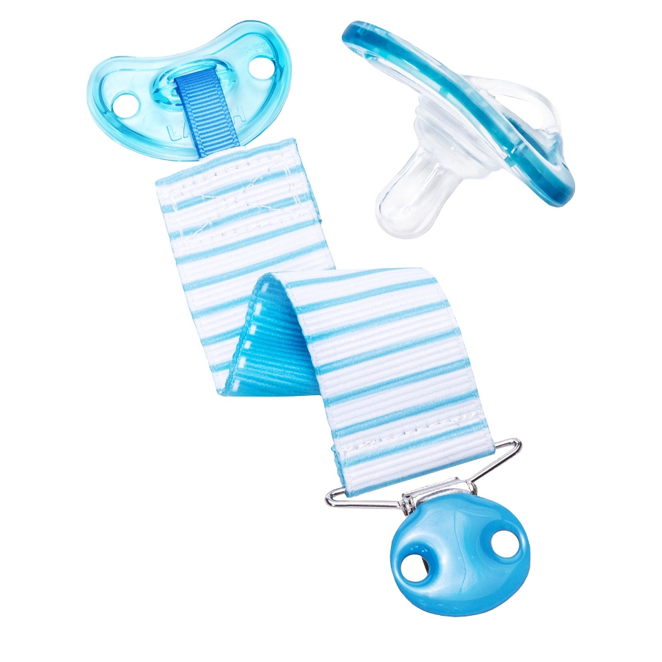 Munchkin LATCH Pacifier & Designer Clip, 0+ Months   Blue