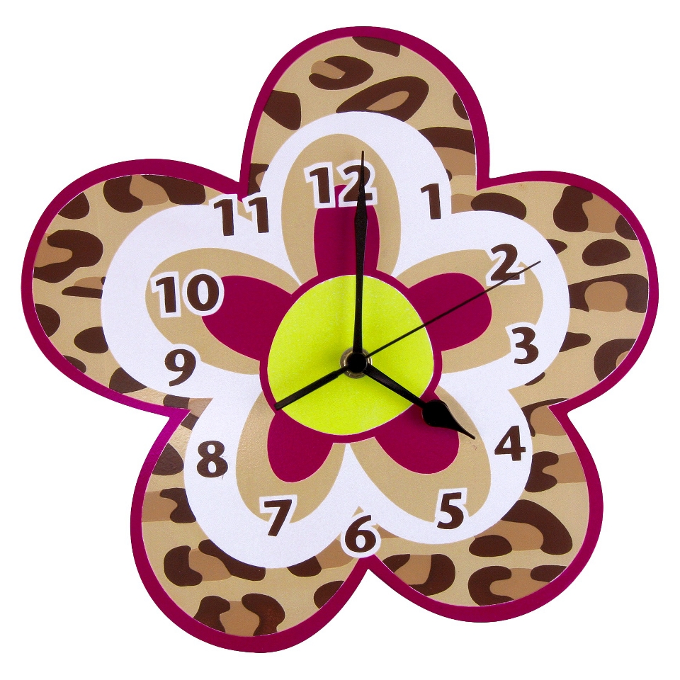 Berry Leopard Wall Clock