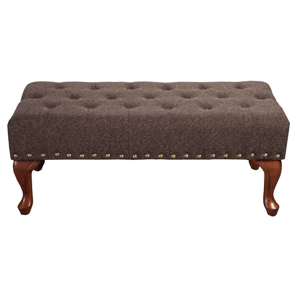 Bench Kinfine Brown Chenille Cocktail Table