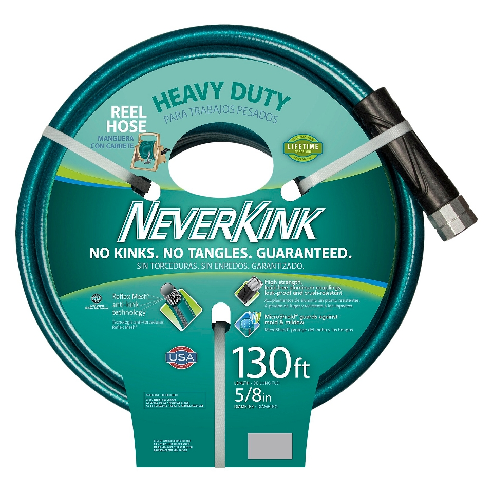 Apex Neverkink Heavy Duty Reel Hose Green 130