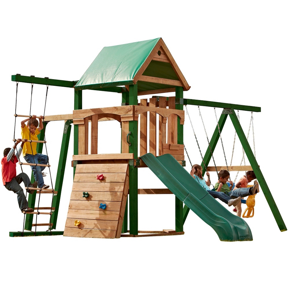 Swing N Slide Grand Trekker Wooden Play Set