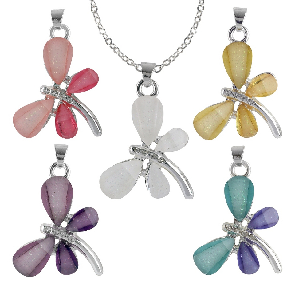 Social Gallery by Roman Pendant 5 Crystal Interchangeable Dragonfly Gift Box