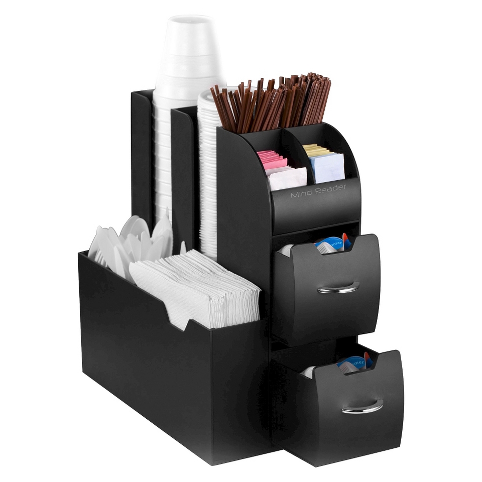 Mind Reader Condiment Organizer Black