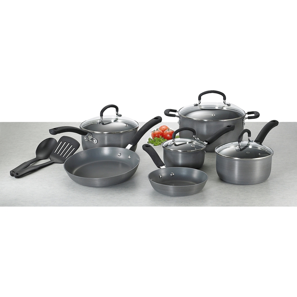 T Fal Signature 12pc Hard Anodized Cookware Set