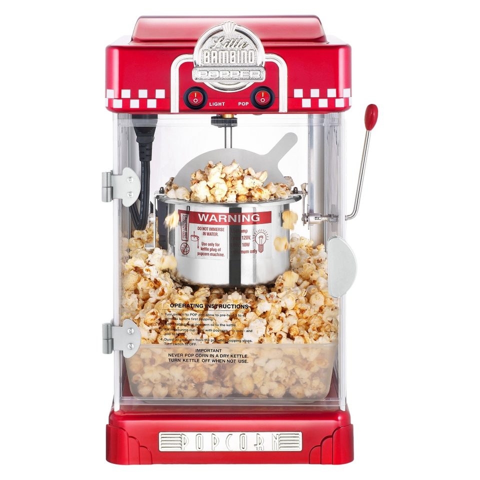 Great Northern Popcorn s Little Bambino 2 1/2 Ounce Retro Style Popcorn Popper
