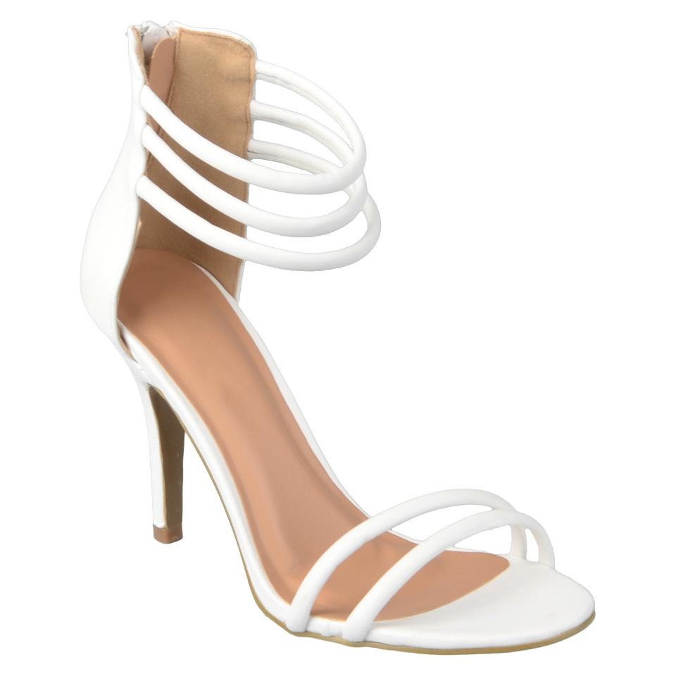 Womens Journee Collection Sandals   White 9