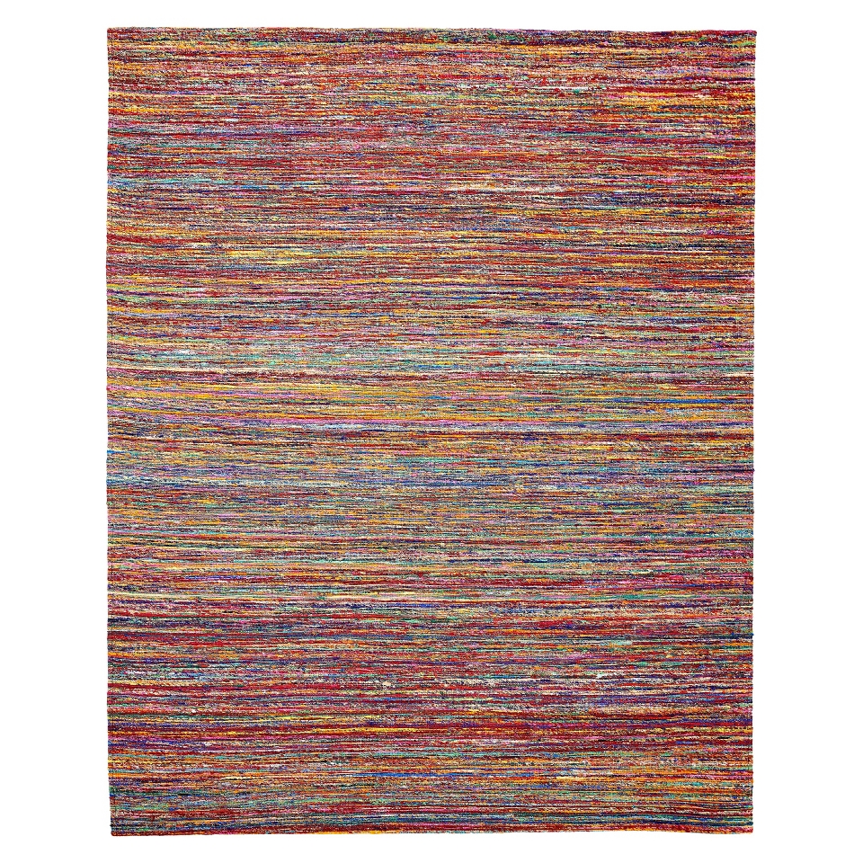 Recycled Saree Area Rug   Ruby (8x10)