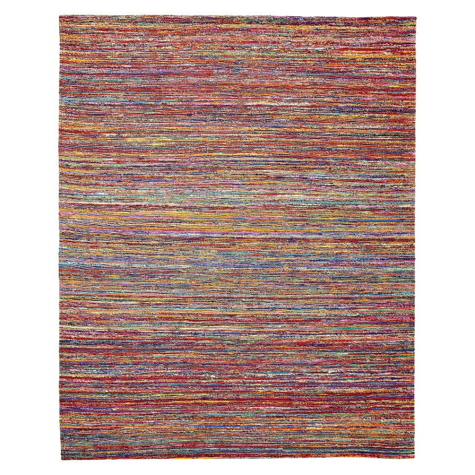 Recycled Saree Area Rug   Ruby (5x8)