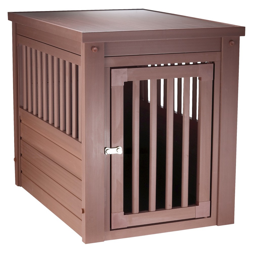 New Age Pets Habitat N Home Innplace Dog Crate - S - Brown