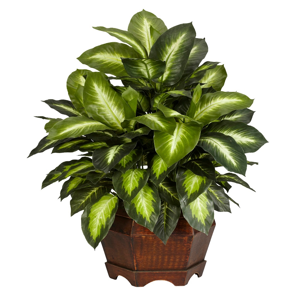 Nearly Natural Art Plant Dieffenbachia   Green (24)