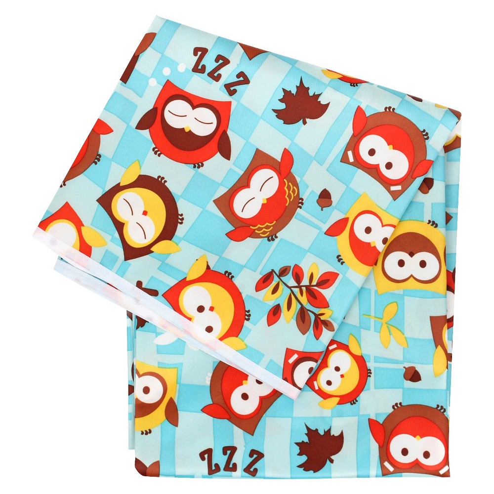 Bumkins Waterproof Splat Mat - Fire Engine, Blue/Fire Engine