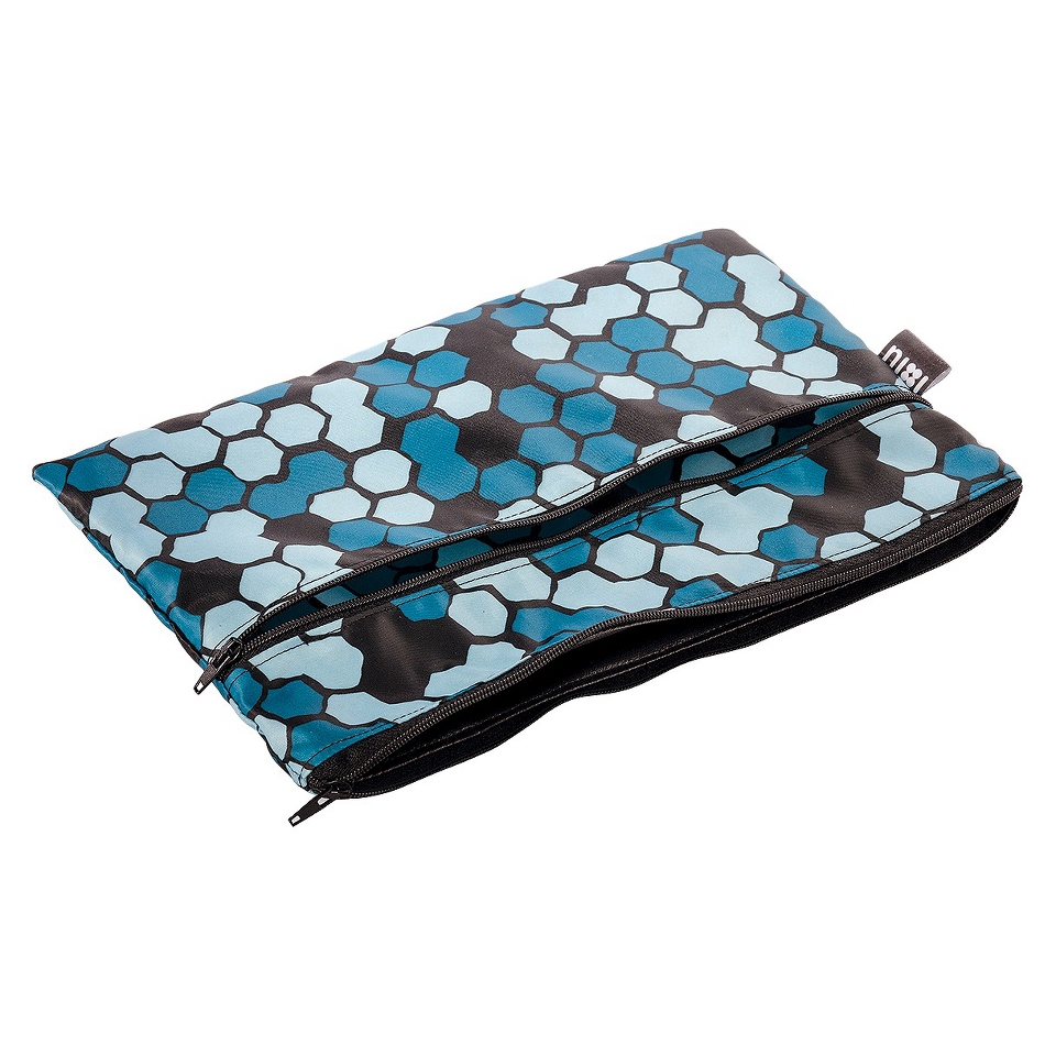 Nixi by Bumkins Recycled Fabric Poco Waterproof Diaper Clutch   Mica