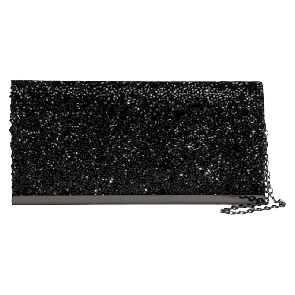 Shimmer Stone Clutch - Tevolio Black, Womens